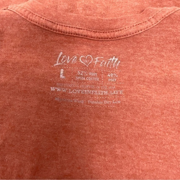 Love My Faith T-Shirt Size‎ Large B28 - Picture 3 of 3